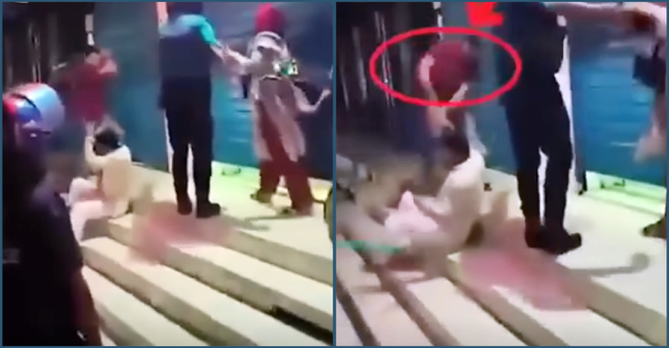 ভিপি নুরকে পেটানো লালশার্ট পরিহিত ব্যক্তি পুলিশের কনস্টেবল মিজানুর রহমান