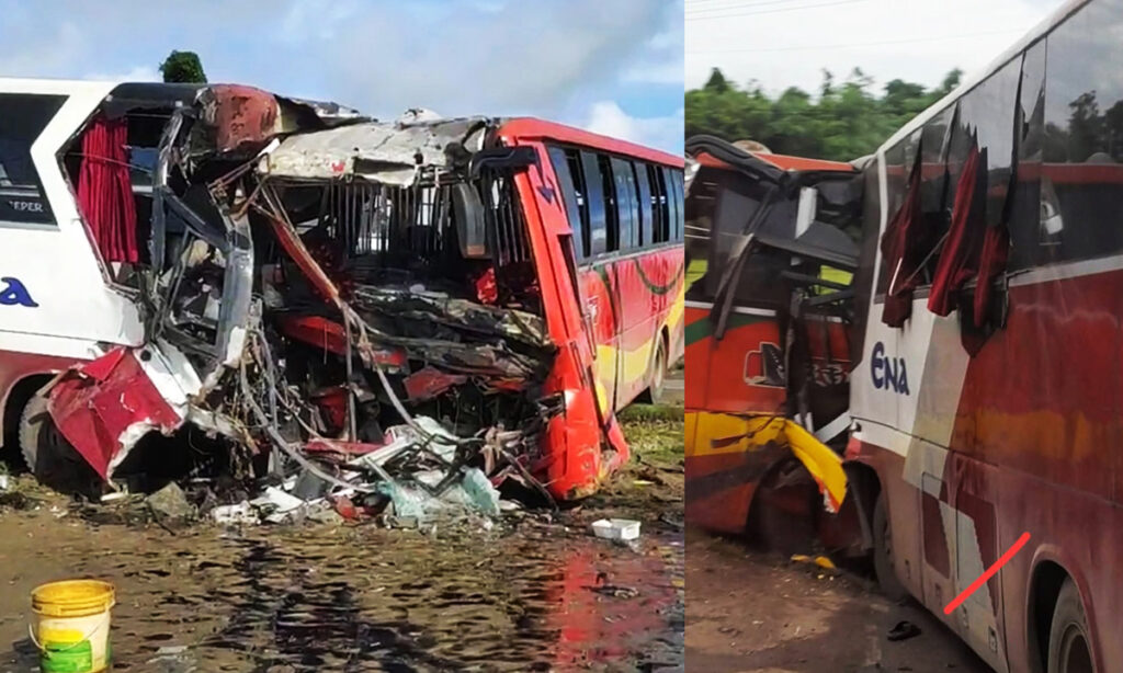 হবিগঞ্জে ২ যাত্রীবাহী বাসের মুখোমুখি সংঘর্ষ: ৩ জন নিহত, আহত ২০