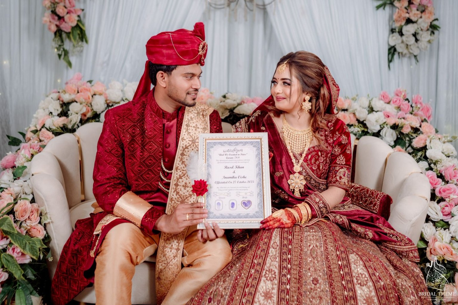 রাসেল খান ও অনামিকা ঐশী