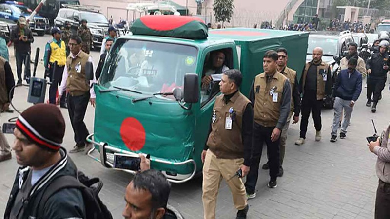 নিথর দেহে ছেলের বাসায় খালেদা জিয়া
