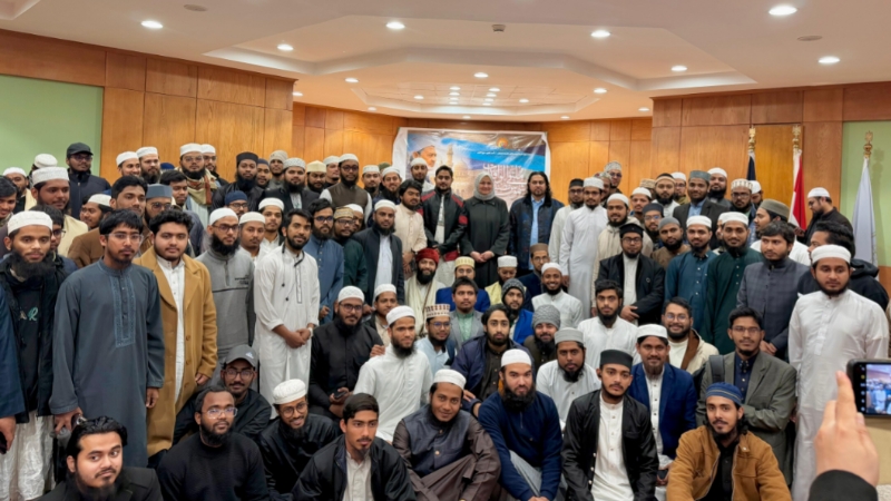 আল-আজহারে বাংলাদেশি শিক্ষার্থীদের সংবর্ধনা পেলেন কাওছার এ মারুফ