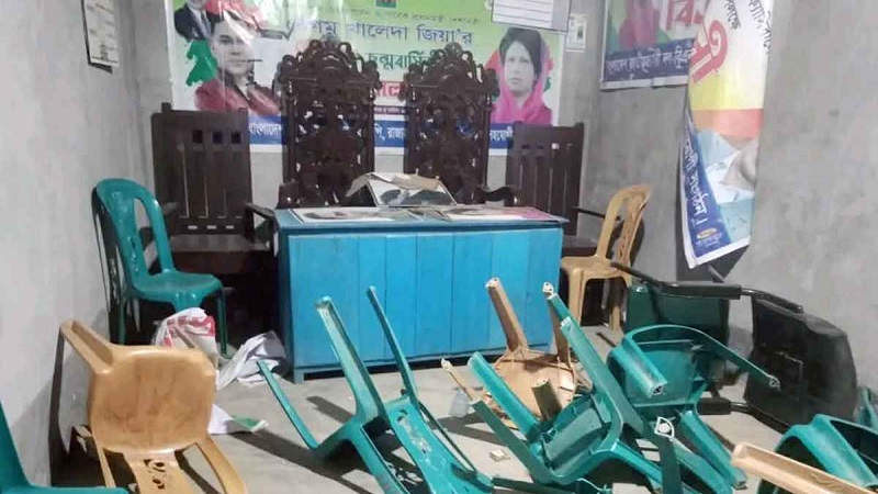 বিএনপি কার্যালয়ে হামলা ও ভাঙচুরের অভিযোগ