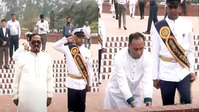 জাতীয় স্মৃতিসৌধে স্পিকার ও ডেপুটি স্পিকারের শ্রদ্ধা