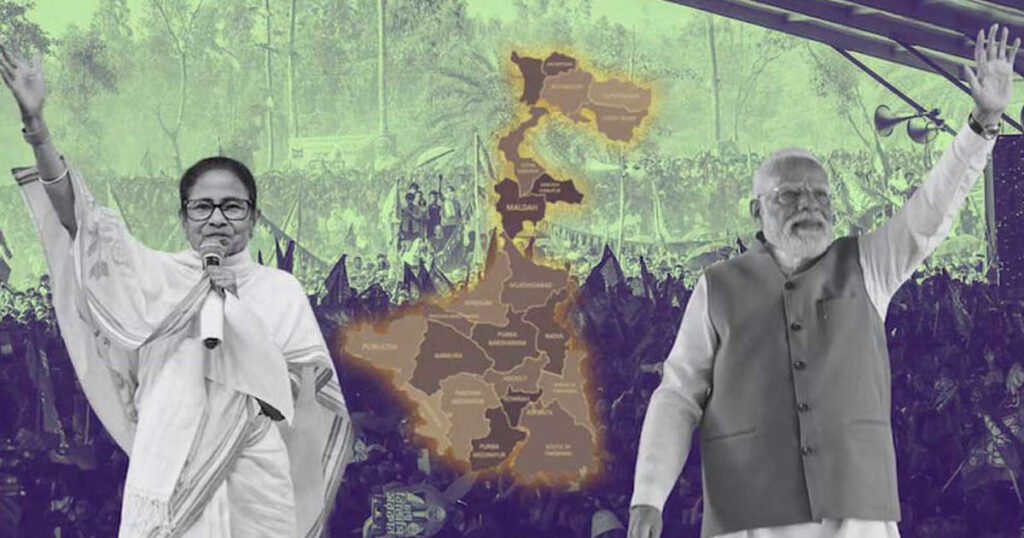 পশ্চিমবঙ্গে রেকর্ড ভোট, জরিপে বিজেপির এগিয়ে থাকার ইঙ্গিত