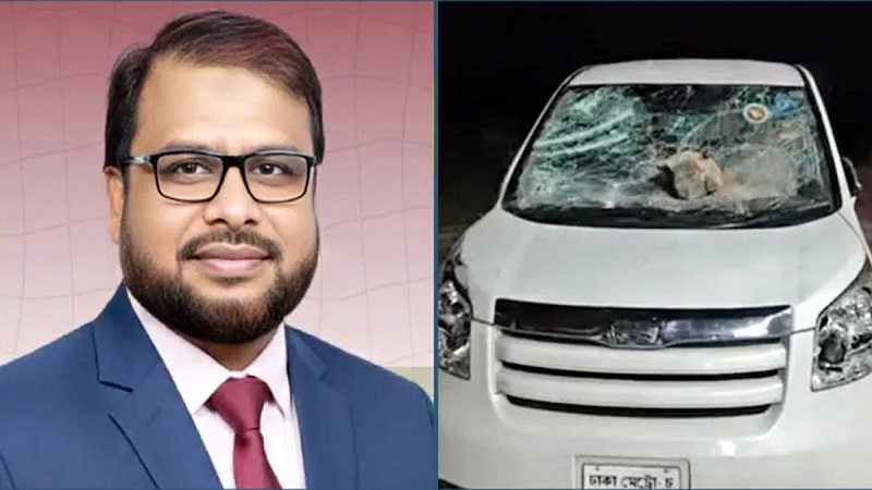 নেত্রকোনায় জামায়াতের এমপির গাড়িতে হামলা, ভাঙচুর
