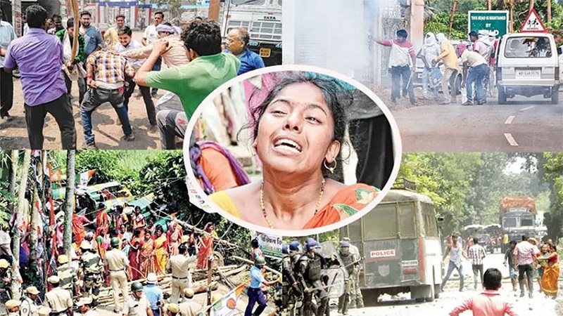 পশ্চিমবঙ্গে নির্বাচনের পর রাজ্যজুড়ে সহিংসতা, গুলিবিদ্ধ ওসি