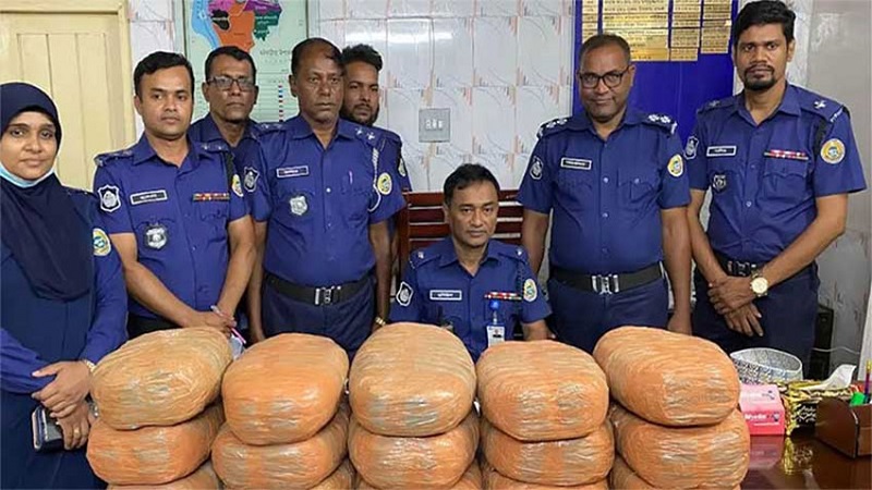 পিরোজপুরে তালাবদ্ধ ঘর থেকে ৩০ কেজি গাঁজা উদ্ধার