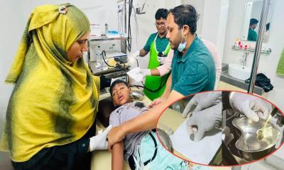 ৭ বছরের শিশুর পাকস্থলী থেকে অস্ত্রোপচার ছাড়াই বের করা হলো ৫ টাকার কয়েন