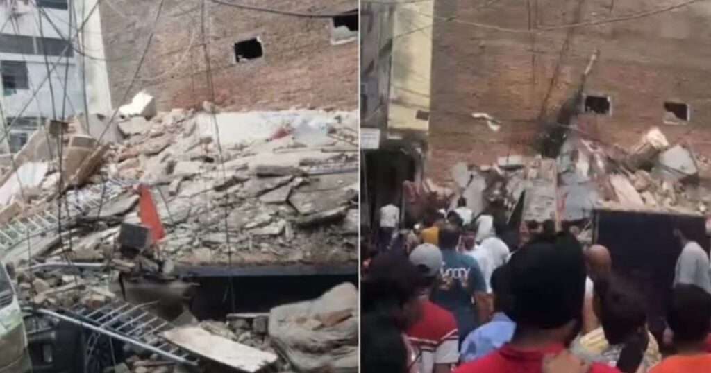 ভারতের রাজধানীতে বহুতল ভবন ধস, বহু হতাহতের শঙ্কা
