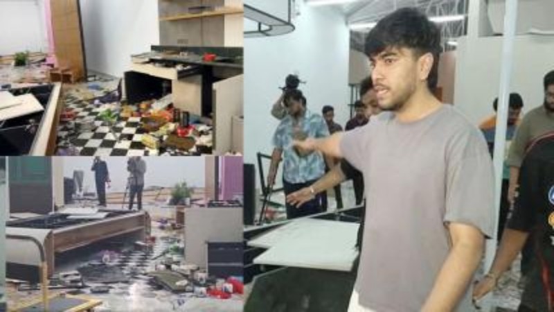 চাঁদা না পেয়ে সালমান মুক্তাদিরের স্টুডিওতে হামলা-ভাঙচুর